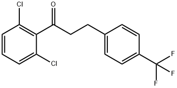 2',6'-DICHLORO-3-(4-TRIFLUOROMETHYLPHENYL)PROPIOPHENONE Struktur