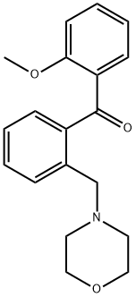 2-METHOXY-2'-MORPHOLINOMETHYL BENZOPHENONE Struktur