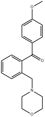 4'-METHOXY-2-MORPHOLINOMETHYL BENZOPHENONE Struktur