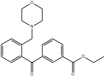 3'-CARBOETHOXY-2-MORPHOLINOMETHYL BENZOPHENONE Struktur