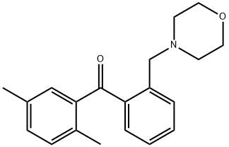 2,5-DIMETHYL-2'-MORPHOLINOMETHYL BENZOPHENONE Struktur