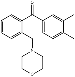 3',4'-DIMETHYL-2-MORPHOLINOMETHYL BENZOPHENONE Struktur