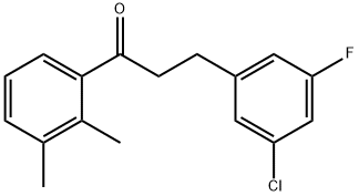 3-(3-CHLORO-5-FLUOROPHENYL)-2',3'-DIMETHYLPROPIOPHENONE Struktur