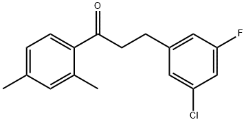 3-(3-CHLORO-5-FLUOROPHENYL)-2',4'-DIMETHYLPROPIOPHENONE price.