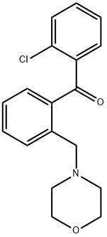 2-CHLORO-2'-MORPHOLINOMETHYL BENZOPHENONE Struktur