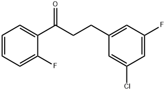 3-(3-CHLORO-5-FLUOROPHENYL)-2'-FLUOROPROPIOPHENONE Struktur