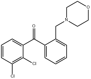 2,3-DICHLORO-2'-MORPHOLINOMETHYL BENZOPHENONE Struktur