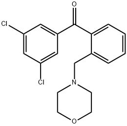 3',5'-DICHLORO-2-MORPHOLINOMETHYL BENZOPHENONE Struktur