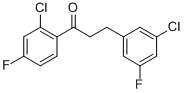 2'-CHLORO-3-(3-CHLORO-5-FLUOROPHENYL)-4'-FLUOROPROPIOPHENONE Struktur