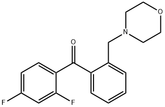 2,4-DIFLUORO-2'-MORPHOLINOMETHYL BENZOPHENONE Struktur