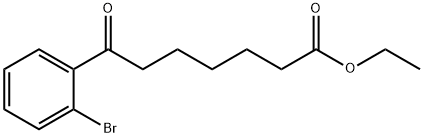 ETHYL 7-(2-BROMOPHENYL)-7-OXOHEPTANOATE Struktur