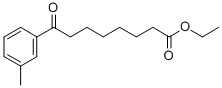 ETHYL 8-(3-METHYLPHENYL)-8-OXOOCTANOATE Struktur