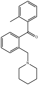 2-METHYL-2'-PIPERIDINOMETHYL BENZOPHENONE Struktur