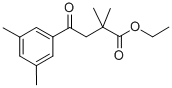 ETHYL 2,2-DIMETHYL-4-(3,5-DIMETHYLPHENYL)-4-OXOBUTYRATE Struktur