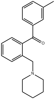 3'-METHYL-2-PIPERIDINOMETHYL BENZOPHENONE Struktur