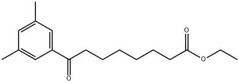 ETHYL 8-(3,5-DIMETHYLPHENYL)-8-OXOOCTANOATE Struktur