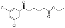 ETHYL 6-(3,5-DICHLOROPHENYL)-6-OXOHEXANOATE Struktur