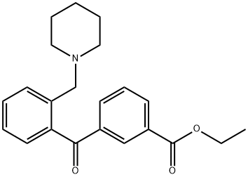 3'-CARBOETHOXY-2-PIPERIDINOMETHYL BENZOPHENONE Struktur