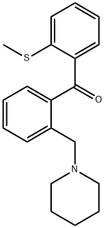 2-PIPERIDINOMETHYL-2'-THIOMETHYLBENZOPHENONE Struktur