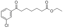 ETHYL 7-(3-CHLOROPHENYL)-7-OXOHEPTANOATE Struktur