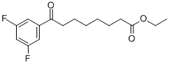 ETHYL 8-(3,5-DIFLUOROPHENYL)-8-OXOOCTANOATE Struktur