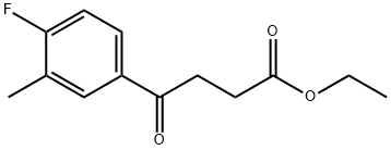 ETHYL 4-(4-FLUORO-3-METHYLPHENYL)-4-OXOBUTYRATE Struktur