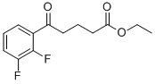 ETHYL 5-(2,3-DIFLUOROPHENYL)-5-OXOVALERATE Struktur