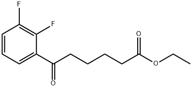 ETHYL 6-(2,3-DIFLUOROPHENYL)-6-OXOHEXANOATE Struktur