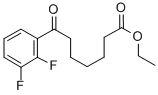 ETHYL 7-(2,3-DIFLUOROPHENYL)-7-OXOHEPTANOATE Struktur