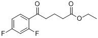 ETHYL 5-(2,4-DIFLUOROPHENYL)-5-OXOVALERATE Struktur