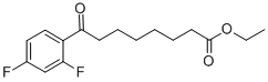 ETHYL 8-(2,4-DIFLUOROPHENYL)-8-OXOOCTANOATE Struktur