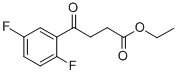 ETHYL 4-(2,5-DIFLUOROPHENYL)-4-OXOBUTYRATE Struktur