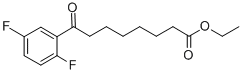 ETHYL 8-(2,5-DIFLUOROPHENYL)-8-OXOOCTANOATE Struktur