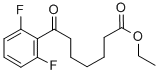 ETHYL 7-(2,6-DIFLUOROPHENYL)-7-OXOHEPTANOATE Struktur