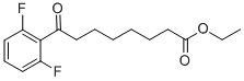 ETHYL 8-(2,6-DIFLUOROPHENYL)-8-OXOOCTANOATE Struktur