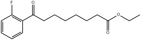 ETHYL 8-(2-FLUOROPHENYL)-8-OXOOCTANOATE Struktur