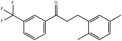 3-(2,5-DIMETHYLPHENYL)-3'-TRIFLUOROMETHYLPROPIOPHENONE Struktur