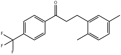 3-(2,5-DIMETHYLPHENYL)-4'-TRIFLUOROMETHYLPROPIOPHENONE Struktur