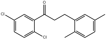 2',5'-DICHLORO-3-(2,5-DIMETHYLPHENYL)PROPIOPHENONE Struktur