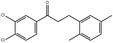 3',4'-DICHLORO-3-(2,5-DIMETHYLPHENYL)PROPIOPHENONE Struktur