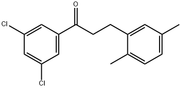 3',5'-DICHLORO-3-(2,5-DIMETHYLPHENYL)PROPIOPHENONE Struktur