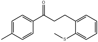 4'-METHYL-3-(2-THIOMETHYLPHENYL)PROPIOPHENONE Struktur