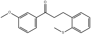 3'-METHOXY-3-(2-THIOMETHYLPHENYL)PROPIOPHENONE Struktur