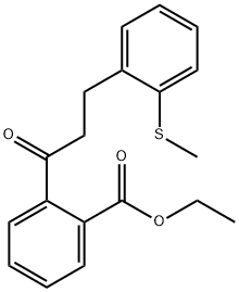 2'-CARBOETHOXY-3-(2-THIOMETHYLPHENYL)PROPIOPHENONE Struktur