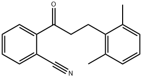 2'-CYANO-3-(2,6-DIMETHYLPHENYL)PROPIOPHENONE Struktur