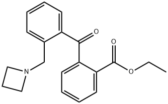 2-AZETIDINOMETHYL-2'-CARBOETHOXYBENZOPHENONE Struktur