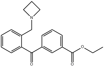 2-AZETIDINOMETHYL-3'-CARBOETHOXYBENZOPHENONE Struktur