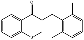 3-(2,6-DIMETHYLPHENYL)-2'-THIOMETHYLPROPIOPHENONE Struktur