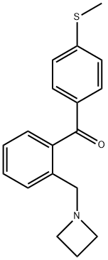 2-AZETIDINOMETHYL-4'-THIOMETHYLBENZOPHENONE Struktur