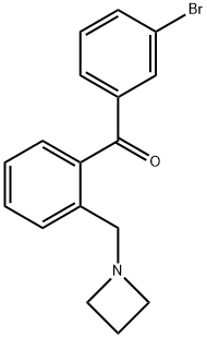 2-AZETIDINOMETHYL-3'-BROMOBENZOPHENONE Struktur